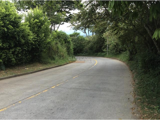 Vista de la avenida circundante al lote
